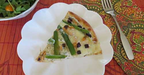 Pizza au sockeye et asperges + variantes 