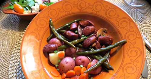 Poêlée de merguez au vin rouge + 