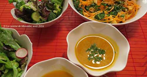 Potage aux lentilles aux épices + Menu canicule 