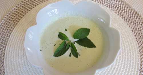 Potage froid aux concombres +