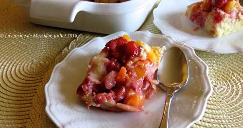 Pouding fraises et nectarines + 