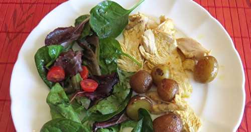 Poulet en crapaudine aux épices indiennes 