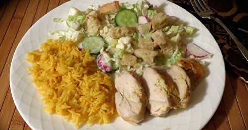 Poulet tendre sur salade craquante + 