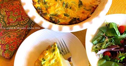 Quiche à la courge, au fenouil et au chou frisé 