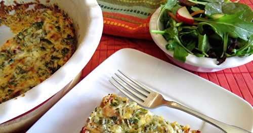 Quiche au quinoa et aux légumes 