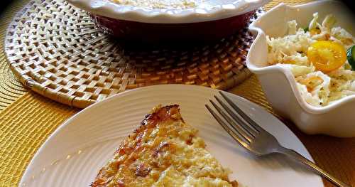 Quiche aux oignons caramélisés