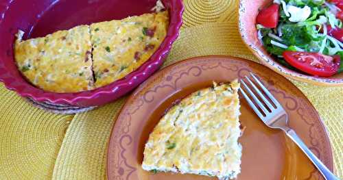 Quiche sans croûte au saumon 