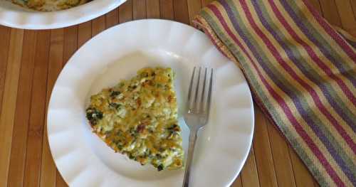 Quiche sans croûte vite prête