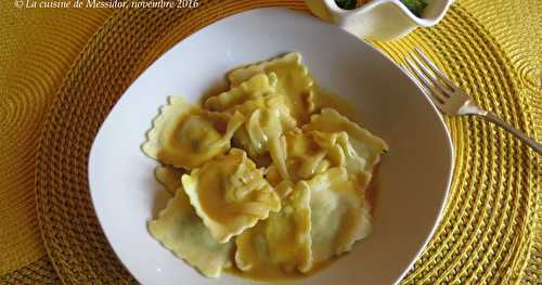 Raviolis minute, sauce cari-coco 