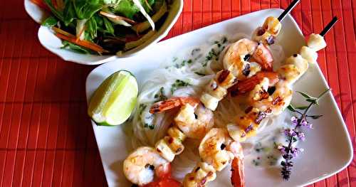 Repas de crevettes à la thaïlandaise +