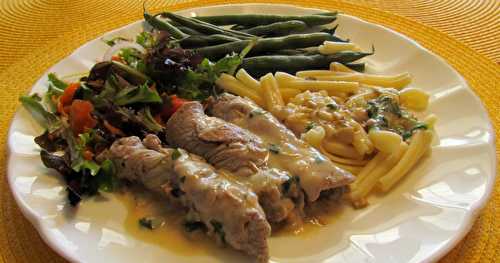 Roulés de veau aux champignons et à la coriandre