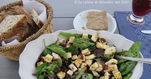 Salade de quinoa au fromage à griller + 