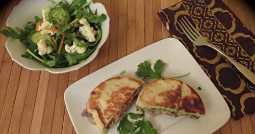 Sandwiches fondants sur pains naan + 