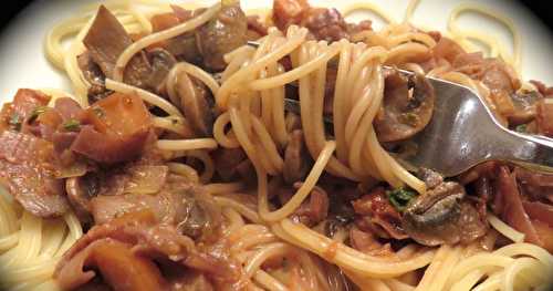Spaghetti à la bourguignonne + 