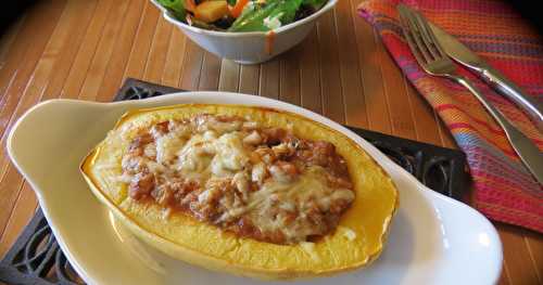 Spaghetti de courge à la sauce sans viande 