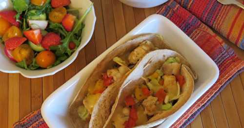 Tacos de poisson aux poivrons + 