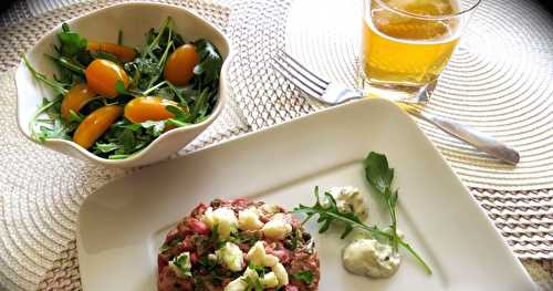 Tartare de boeuf au chèvre de J.-F. Plante +