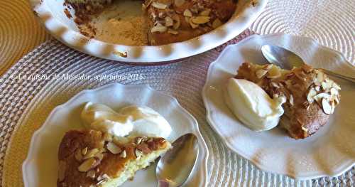 Tarte amandine aux poires et au caramel 