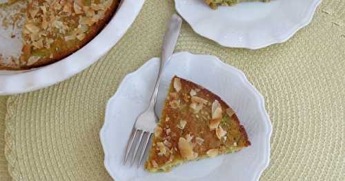 Tarte coco-lime à la courgette +