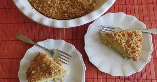 Tarte-croustade aux pommes et au chocolat blanc + 