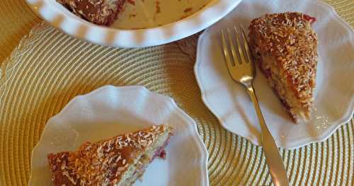 Tarte paresseuse aux fraises et au chocolat blanc +