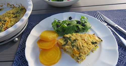 Tarte sans croûte au poisson blanc + 