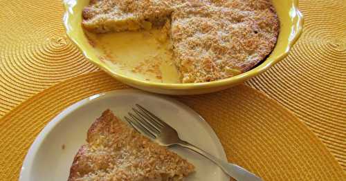 Tarte sans croûte aux nectarines avec chocolat blanc aux pistaches