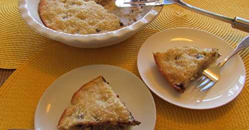 Tarte sans croûte aux poires et aux pépites de chocolat