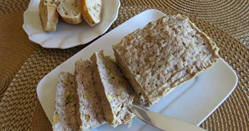 Terrine de porc aux pistaches à la syrienne + 