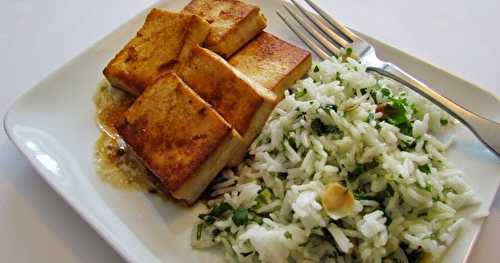 Tofu mariné et poêlé 