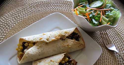 Tortillas roulées au tempeh 