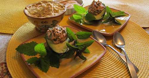 Trempette aux pois chiches, Avocat farci au saumon