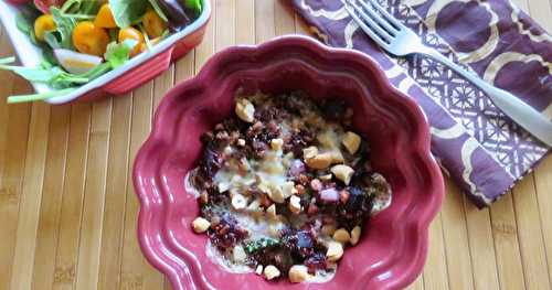 Cassolette de quinoa et lentilles + Betteraves confites +