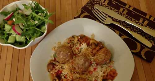 Boulettes de poulet à l’orange + 