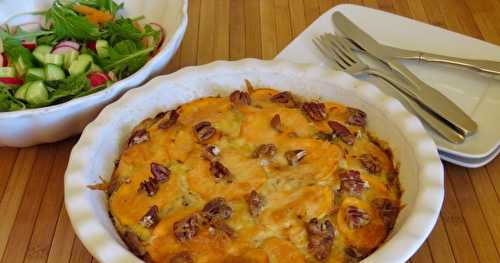 Quiche sans croûte à la patate douce + 