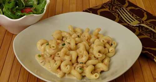 Macaroni au fromage... et au saumon 