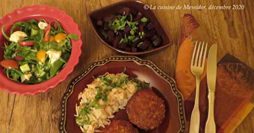 Petits pains de viande aux épices à tourtière + 