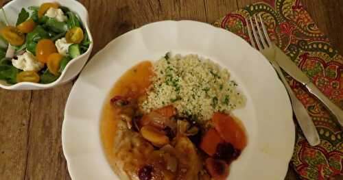 Poulet aux fruits à la marocaine + 