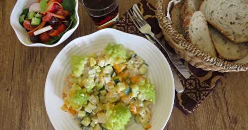 Romanesco et petits légumes gratinés +
