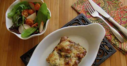 Lasagne de poulet aux deux sauces