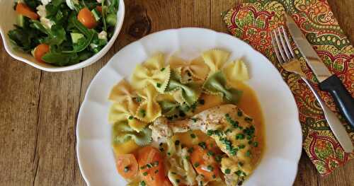 Casserole de poulet au pineau des Charentes + 