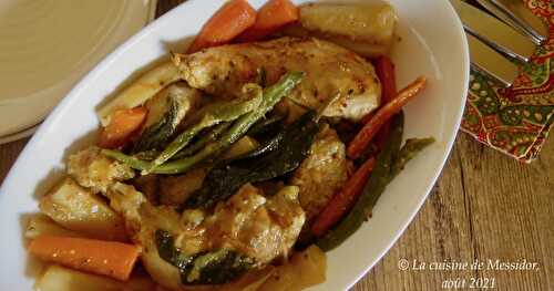 Casserole de poulet aux légumes du mois d’août + 