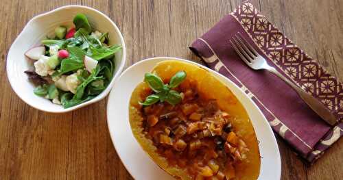 Courge spaghetti, sauce à l’italienne +