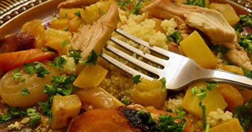 Poulet recyclé, façon couscous + 