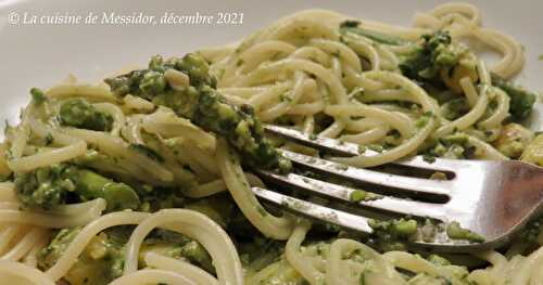 Spaghetti au pesto crémeux + 