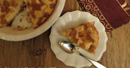 Tarte à l’ananas sans croûte, façon pouding 