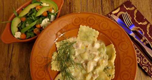 Raviolis en sauce à l’aiglefin et au pastis +