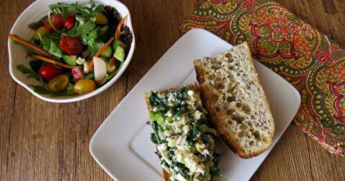 Baguette-délice, façon spanakopita +