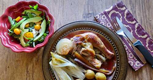 Poulet crapaudine au beurre d’estragon +