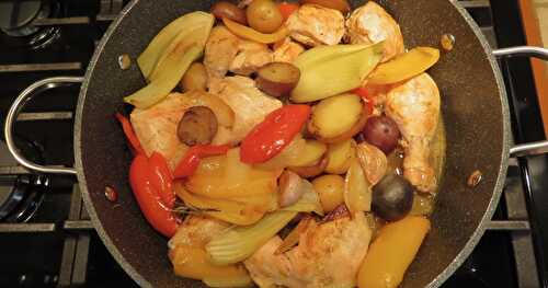 Poulet aux légumes, façon Méditerranée + 